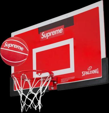 Supreme Spalding Mini Basketball Hoop Red