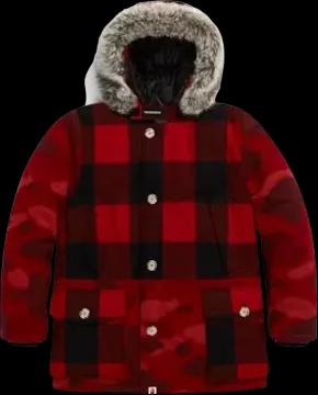 BAPE x Woolrich Arctic Parka Red