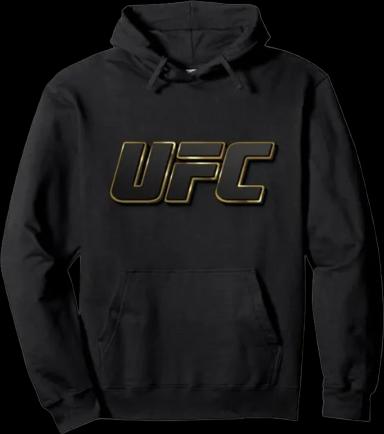 Official UFC Logo Gold Line Pullover Hoodie