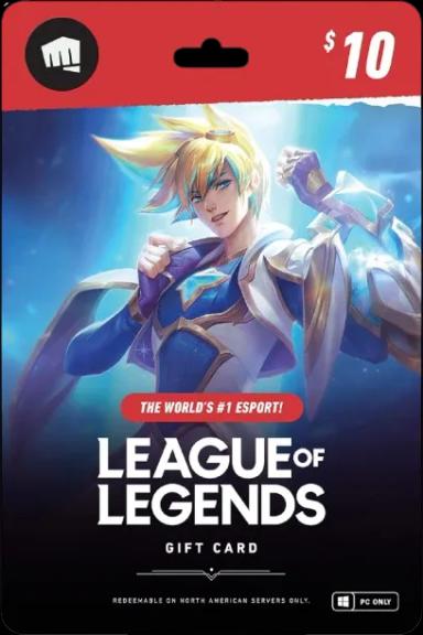  League of Legends $10 Gift Card