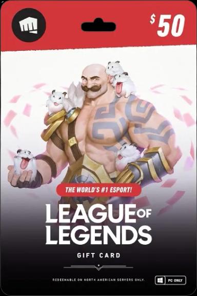 League of Legends $50 Gift Card