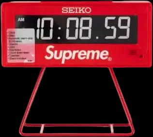 Supreme Seiko Marathon Clock Red