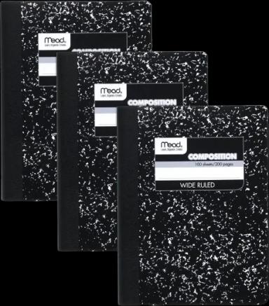 Mead Composition Notebooks, 3 Pack