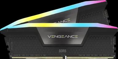 CORSAIR VENGEANCE RGB DDR5 RAM 64GB (2x32GB) 6400MHz