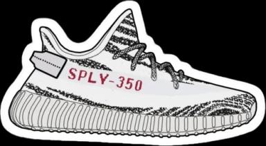 Yeezy 350 Boost Zebra Sticker