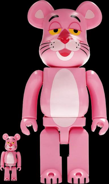 Bearbrick Pink Panther 100% & 400% Set