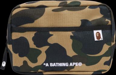 BAPE 1st Camo Cordura Multi Pouch Yellow