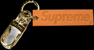 Louis Vuitton x Supreme Keychain Brown