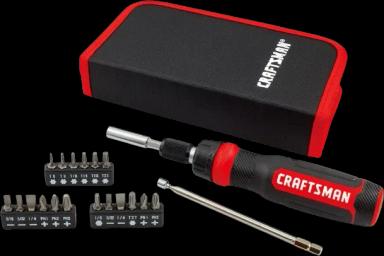 CRAFTSMAN Ratcheting Screwdriver, Multibit Set, 26-Piece