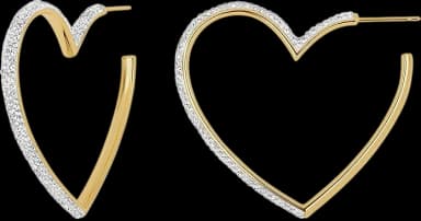 MILLA Heart Hoop Earrings