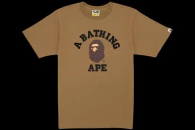 BAPE College Tee Beige US M