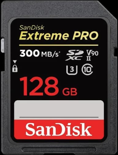 SanDisk 128GB Extreme PRO SDXC UHS-II Memory Card
