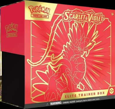 Pokémon TCG: Scarlet & Violet Elite Trainer Box (Miraidon Purple or Koraidon Red, Random Color)