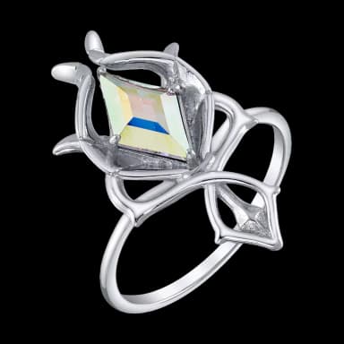 RockLove Crystal Rose Janna Staff Ring