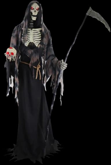 Haunted Hill Farm 7-Ft. Tall Rotting Reaper