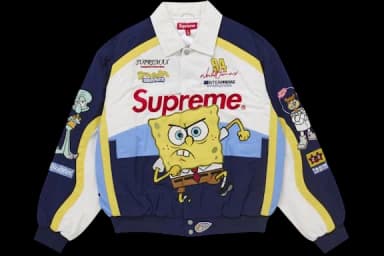 Supreme SpongeBob SquarePants Jeff Hamilton Racing Jacket US M