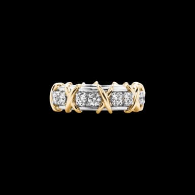 Sixteen Stone Ring in Platinum with Diamonds