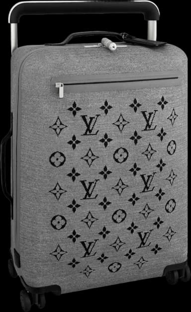 Louis Vuitton Horizon Suitcase Soft Jacquard 55 Gray