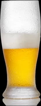 Half glass of beer