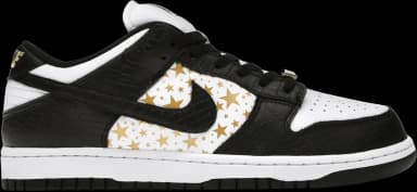 Nike SB Dunk LowSupreme Stars Black (2021) (US 7)