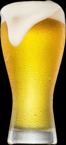 Full glass of beer