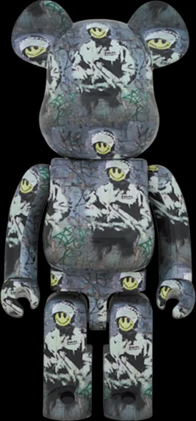 Bearbrick Riot Cop 1000%