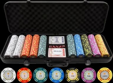Clay Poker Chips Set - 500 Piece