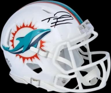 Tua Tagovailoa Miami Dolphins Autographed Riddell Speed Mini Helmet