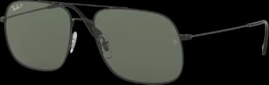 Ray-Ban RB3595 Sunglasses Black/Green (RB3595)