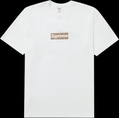 Supreme Burberry Box Logo Tee White (US L)