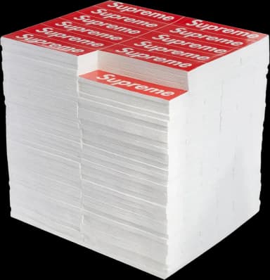 Supreme Rotary Hero Sticker Bricks Stool Side Table Red