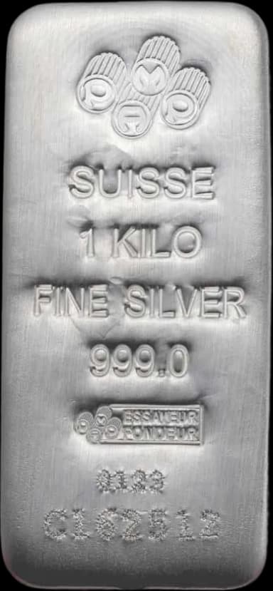 1 Kilo Silver Bar - PAMP Suisse (Serialized)