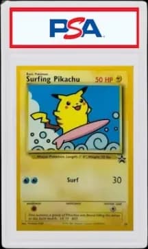 Surfing Pikachu 2001 Pokemon TCG Promo Black Star #28 (PSA 9)
