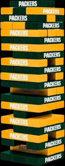 Packers Tabletop Stackers Block Game