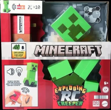 Mattel Minecraft Exploding RC Creeper with Lights & Sounds