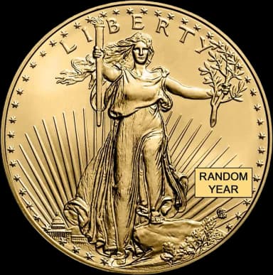 1 oz American Gold Eagle Coin BU (Random Year)