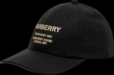 Burberry Horseferry Embroidered-Logo Baseball Cap Black (US S)